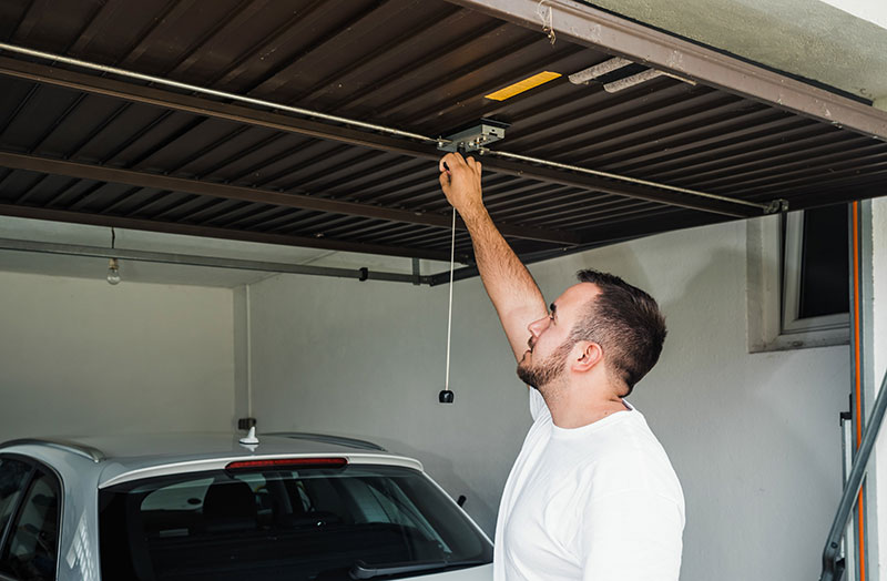serrure de la porte de garage